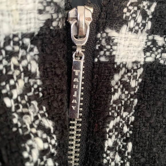 TANJAY PLAID WOOL ZIPPERED WOMEN JACKET SIZE 6 - Picture 3 of 7